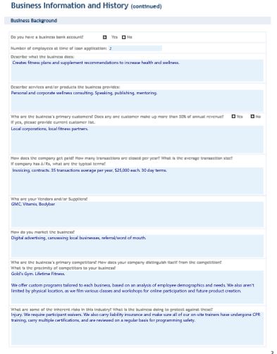 Sample SBA loan proposal